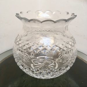 Waterford Crystal Large Rounded Scallop Vase